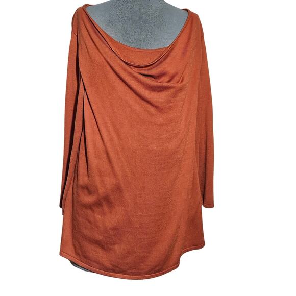 Orange Cowl Neck Sweater Size XL - Picture 1 of 4